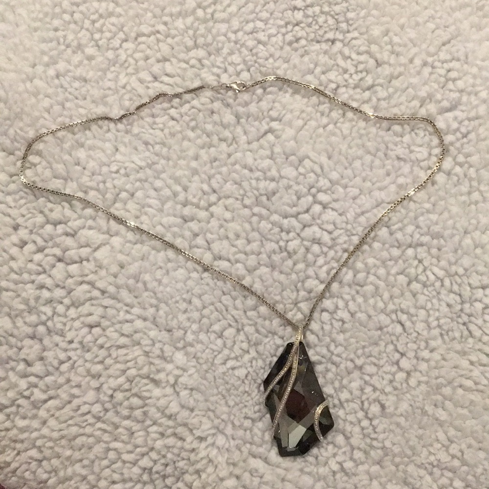 Silver stone jewelry